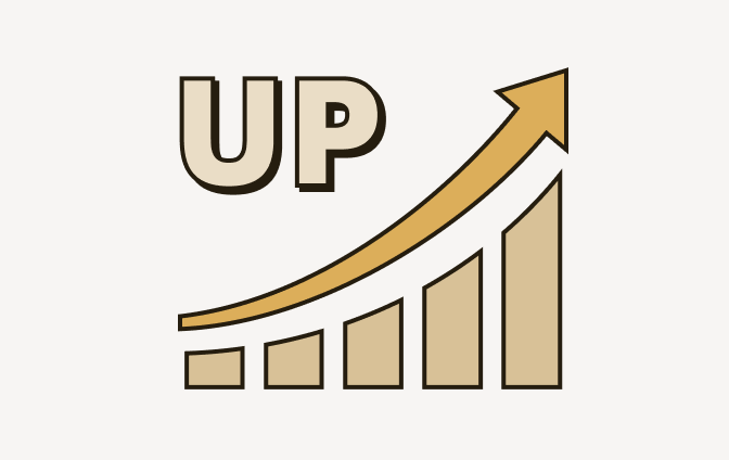 イラスト：案件数・流通額が毎月100％以上