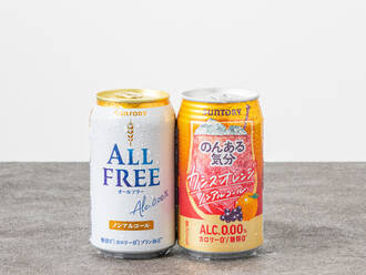 ノンアルコール2本セット(ビール・カシスオレンジ)(450円) 